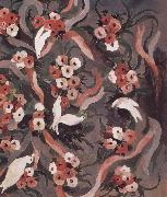 Marie Laurencin Pigeon and flowers oil painting
